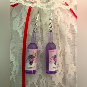 !!HANDMADE WINE BOTTLE EARRINGS!!